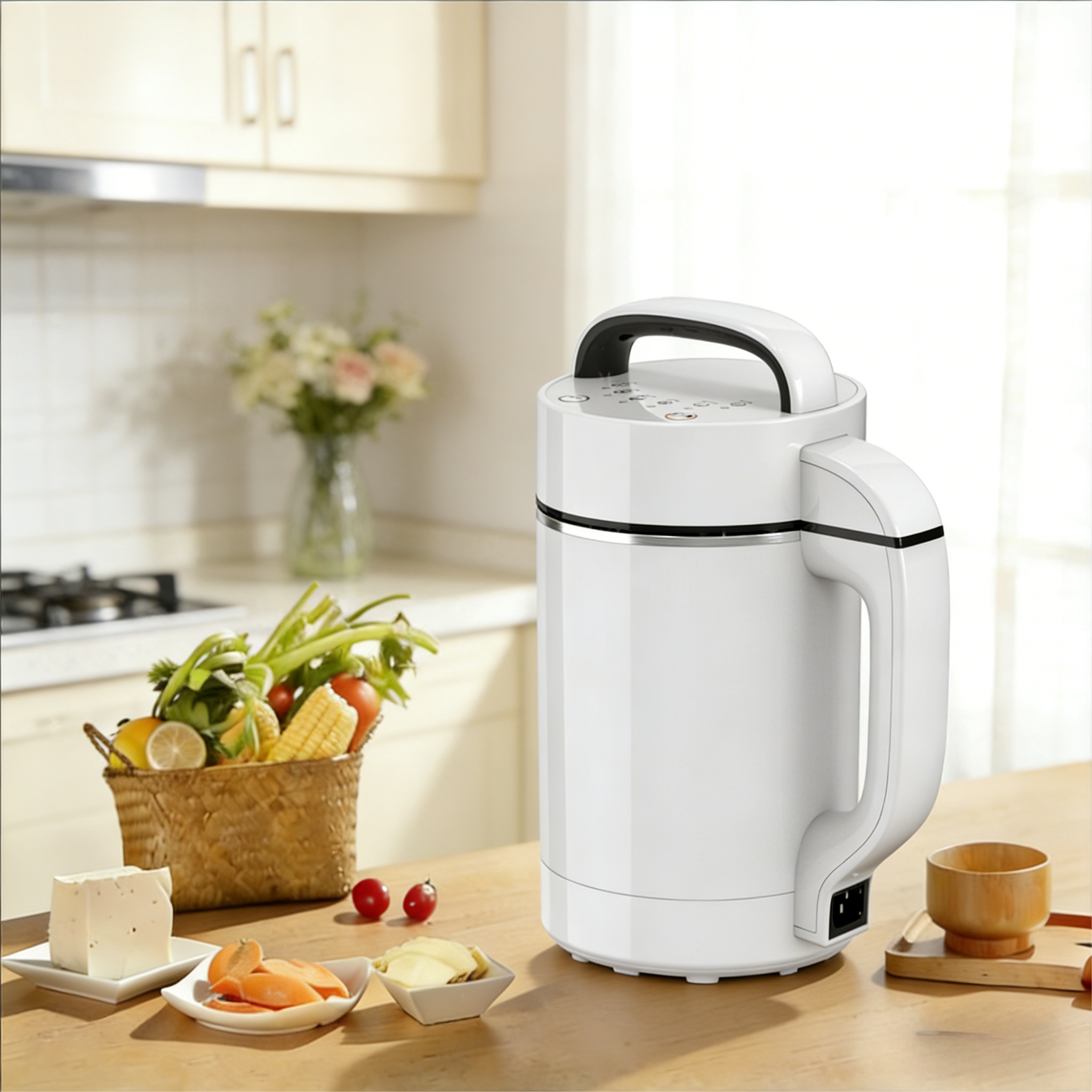 Intelligent Control System Soup Maker Prevent Dry-burning and Overflow Blender Large Capacity Mixing Jug for 3 People Daily Meal