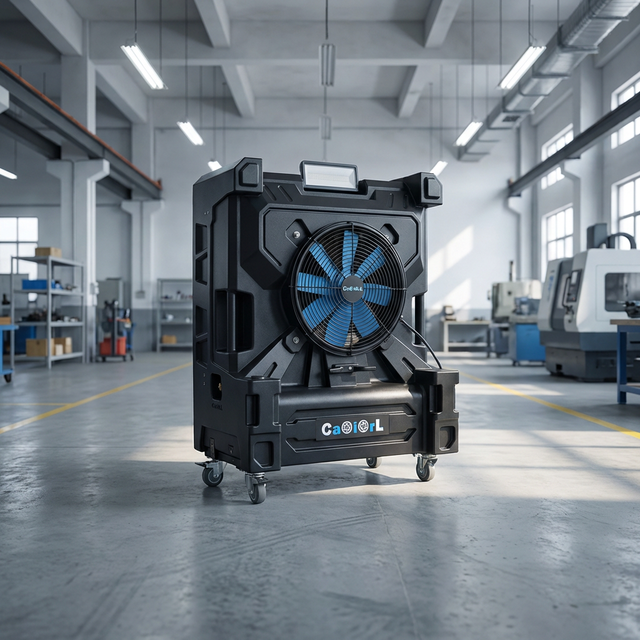 Industrial Compact Air Coolers High Airflow Centrifugal Fan Cooler Movable Large Water Air Blower CE Air Cooler for Workshop Use
