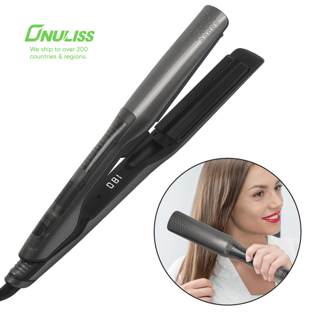 Hot Sale Hair Iron Professional Hair Straighteners Steam Flat Iron Ceramic Portable Steam Hair Straightener with Air