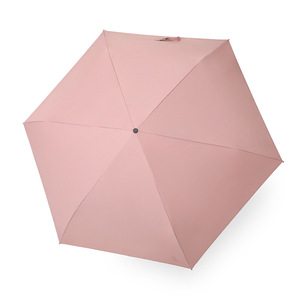 300T Pongee de alta densidad Super ligero fuerte impermeable protección UV tres paraguas plegable - Product Image 4