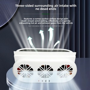 Nouveau ventilateur <span class=keywords><strong>d</strong></span>'échappement de <span class=keywords><strong>voiture</strong></span> 2026 pour la circulation <span class=keywords><strong>d</strong></span>'<span class=keywords><strong>air</strong></span> estival en véhicule, <span class=keywords><strong>extracteur</strong></span> de fumée, sans alimentation électrique - Product Image 2