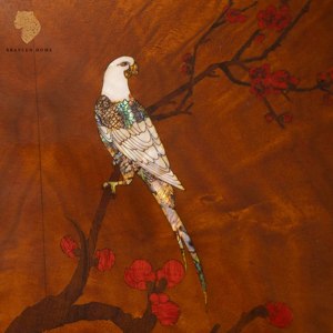 American mogano legno <span class=keywords><strong>reale</strong></span> personalizzabile Villa di lusso europeo soggiorno classico consolle tavolo Vintage scrivania con cassetti - Product Image 3