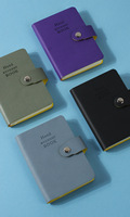 Carnet A6A7 en PU, couverture rigide, boucle magnétique, haute qualité, format de poche, design mignon, journal scolaire, agenda, logo personnalisé pour entreprise