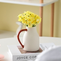 Vase en céramique givré nordique créatif Arrangement floral frais décor à la maison pièces de table