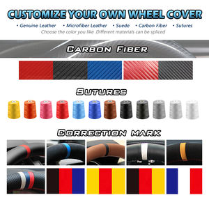 Housse de volant de voiture personnalisée pour <span class=keywords><strong>BMW</strong></span> E90 E91 E92 E93 E87 E81 <span class=keywords><strong>E82</strong></span> E88 X1 E84 intérieur - Product Image 6