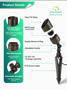 קישוט חיצוני ip65 עמיד למים 12v נמוך תאורה תאורה מבטא דקלים עץ דקל עד פליז מקום מגורים אור - Product Image 5