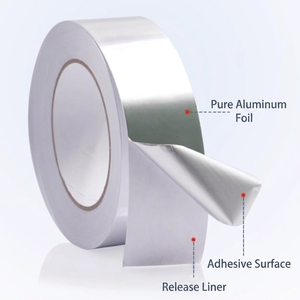 Ruban adhésif acrylique double face conducteur en aluminium pour blindage EMI <span class=keywords><strong>RFI</strong></span>, durable et résistant à la chaleur, pour l'enroulement de câbles électriques et les circuits imprimés (PCB) - Product Image 2