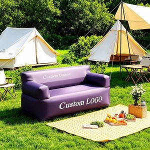 Canapé gonflable en tissu résistant, imperméable, design personnalisé, chaise longue gonflable pour la promotion de marque, événements en plein air - Product Image 1