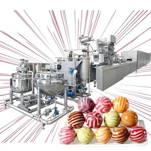 Shineho otomatik şeker lolipop yapma makinesi üretim hattı ticari yüksek kaliteli üst satış