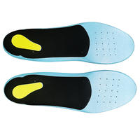 Semelles de sport Poron PU pour hommes et femmes Inserts de chaussures en gel confortables avec appuis de la voûte plantaire pour la course et les activités athlétiques