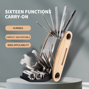 Đa chức năng 16 trong 1 xe đạp dụng cụ cầm tay Ví tiện ích Multitool xe đạp sửa chữa đa công cụ - Product Image 2