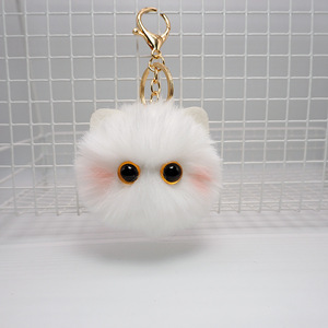 Mignon <span class=keywords><strong>Chat</strong></span> <span class=keywords><strong>Pompon</strong></span> <span class=keywords><strong>Porte</strong></span>-clés pour Filles Dessin Animé Animal Peluche Poupée <span class=keywords><strong>Porte</strong></span>-clés Sac Pendentif Boule De Fourrure <span class=keywords><strong>Porte</strong></span>-clés - Product Image 3