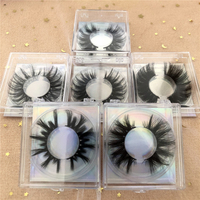 Nouveauté de cils en faux vison, cils en soie naturelle, bigoudis, 19