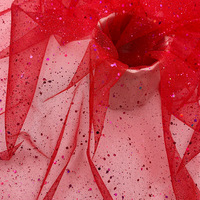 Tissu en tulle à sequins respirant en gros pour voiles de mariée, emballage de bouquets, tenues de scène, décorations de fête et toiles de fond
