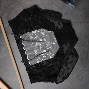 ZhenShangMei Ropa interior <span class=keywords><strong>sexy</strong></span> de cintura alta para mujer Calzoncillos de talla grande Bragas de encaje transpirables Cintura alta Cheekster <span class=keywords><strong>Granny</strong></span> - Product Image 2