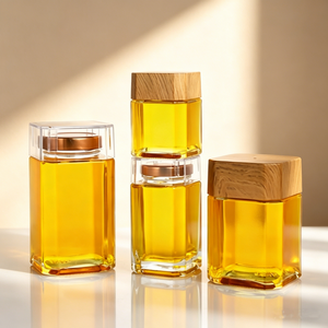 Frascos de Vidrio de Alta Claridad de 4 oz con Tapas para Almacenar Miel, Condimentos, Especias, Café en Polvo - Product Image 6