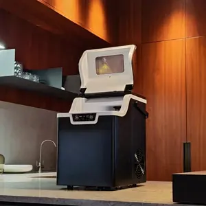 Pendingin pribadi portabel, mesin pembuat es meja untuk Nugget es lembut di rumah kantor bar kecil ETL CE CB