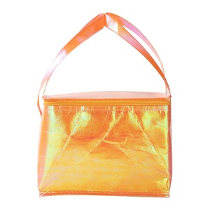 Bolsa refrigeradora aislada de papel de aluminio impermeable portátil con logotipo personalizable de alta calidad para entrega de vino de Pizza reutilizable - Product Image 1