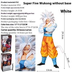 Super cuatro Goku/Super cinco Goku Saiyan para Dragoned Ball Anime moda PVC juguete figura modelo ornamento nueva condición al por mayor - Product Image 3