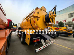 Camion-citerne de vidange des eaux usées de haute qualité avec pompe à vide pour fosses septiques à vendre - Product Image 6