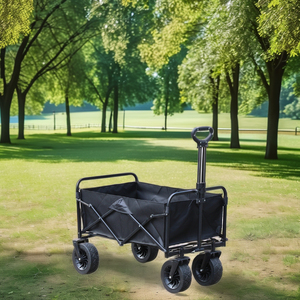 Wind Valley 8 pouces Oxford matériel couleur chocolat quatre roues pliable en plein air Camping voiture chariot Portable maison Shopping - Product Image 6