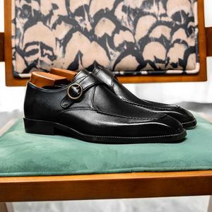 New Style Loafers Fashionable <b>Matte</b> Black Green Mocassin Party Career Shoes Men's Height Increasing Autumn Soft - Product Image 1