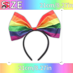 Fascia per Capelli Arcobaleno LGBT Personalizzata all'Ingrosso, Accessori per Capelli per Eventi e Feste all'Aperto, Decorazione - Product Image 2