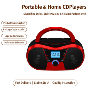 Radiocasetera Portátil Personalizada de Fábrica con Radio AM/FM, USB, AUX, Altavoces Dobles, Pantalla LCD y Asa para el Hogar, la Escuela y Actividades al Aire Libre - Product Image 4