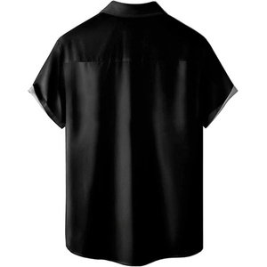 เสื้อฮาวายสำหรับผู้ชาย โลโก้สั่งทำได้ ระบายอากาศดี คอตั้ง ทรงหลวม แขนสั้น เสื้อชายหาด รับผลิตแบบ ODM - Product Image 5