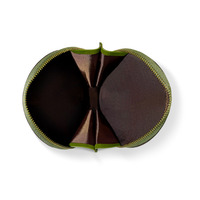 Dompet Koin Kulit Asli Mini Kreatif Vintage Kustom dengan Ritsleting Bulat, Dompet Koin Kulit Sapi Lapisan Atas