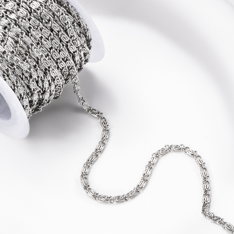 New Design Stainless Steel Chain Jewelry Making Necklace Bracelet Factory Supplies Fashion Chain for DIY Accessories