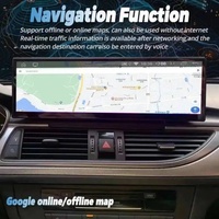 Radio Mobil Android Auto Stereo 14,9 inci untuk AUDI A6 A6L 2012-2018, Carplay, Multimedia, Pemutar Video, Layar, GPS, Navigasi, Head Unit