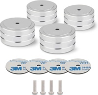 RASANTEK BNC Kit de pieds d'isolation pour haut-parleur de vélo électrique, amplificateur, lecteur CD/DVD, modèle RSP-01