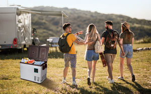 Réfrigérateur congélateur <span class=keywords><strong>solaire</strong></span> portable à double zone de 45L, petit congélateur alimenté par énergie <span class=keywords><strong>solaire</strong></span> ou CA/CC - Product Image 5