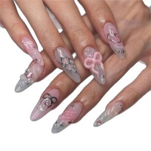 Vente en gros de pièces d'<span class=keywords><strong>ongles</strong></span> portables transfrontalières, art, arc stéréoscopique 3D <span class=keywords><strong>faux</strong></span> S, S détachable étendu - Product Image 4