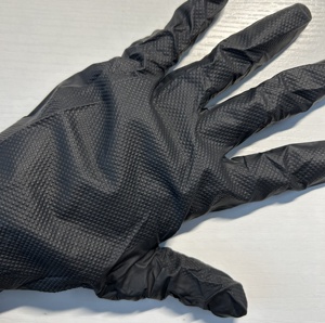 6mil 8mil Black Automobile Industrial Nitrile Mechanic Gloves Garage Car Repair Use Full Textured Heavy Duty Mechanical Gloves - Product Image 4