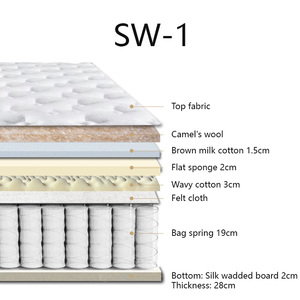 Thoải Mái Lai Bọt Nệm Thiết Kế Hiện Đại Có Thể Gập Lại Và Nén Cuộn Trong Một Hộp Với Túi Mùa Xuân Chất Lượng Gấp Nệm - Product Image 2