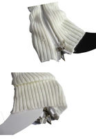 Bas en laine tricotée pour femmes, chaussettes au Crochet sans pieds, couvre-bottes, chaussettes à hauteur des jambes, très chaudes, côtelées, fermeture éclair, hiver, 2019, lda1848