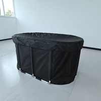 Bain de glace gonflable plongeant froid Baignoire portable Bain de glace ovale à vendre