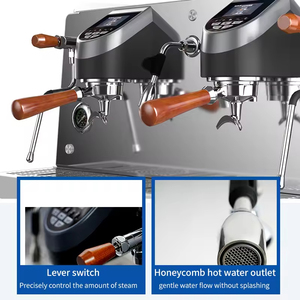 Máquina de Café Espresso Italiana Semiautomática Profesional Comercial, Máquina Comercial para 2 Bares de Té o Café - Product Image 6