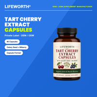 Kapsul Ekstrak Ceri Tart LIFEWORTH 1500mg 90 Kapsul dengan Biji Seledri dan Bilberry