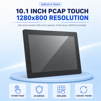 PC Panel Industri 10.1 Inci Intel N100 Tanpa Kipas 1280x800 Layar Sentuh PCAP Depan IP65 RS232 COM RJ45 VGA 12V DC