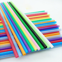 Pailles à boire en plastique droites multicolores de haute qualité, assorties, en vrac, pour un usage quotidien et les événements festifs