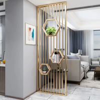 Décoration d'intérieur, séparateur de pièce moderne en acier inoxydable, écran décoratif en métal