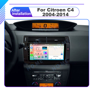 GPS navigation xe đa phương tiện Máy nghe nhạc Android 14 <span class=keywords><strong>4</strong></span> + 64 gam cho Citroen C4 c-triomphe c-quatre 2004-2014 Carplay Android Auto DSP BT - Product Image 4