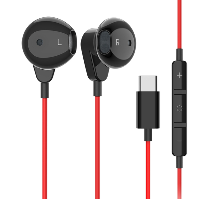 Premium Digital DAC Type-C Stereo Headphones for iphone 15 Wired Type C Earbuds Earphones with Mic and Volume Control