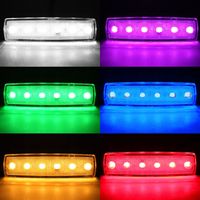 Feux de position latéraux universels 12V 24V à LED, feux d'ambiance avant et arrière pour camion, remorque, voiture, cabine, camping-car, rouge ambre, blanc, vert, bleu