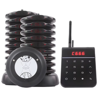 Système de téléavertisseur de restaurant sans fil Système de téléavertisseur de file d'invités Étanche 20 sous-verres Anneau Flash Vibreur pour Food Court Cafe Shop