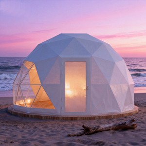 Tente géodésique en aluminium haute résistance avec structure en PVC, anti-UV, construction durable, pour hôtels et complexes hôteliers - Product Image 3