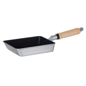 Japanese Outstanding Heat Retention Natural Wood Hand Grip Non Stick Aluminum Frying <b>Pan</b> - Product Image 1